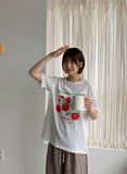 Vashons Tomato Print Short Sleeve Tee
