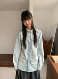 Runpony Pocket Washing Denim Shirt