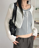Dope See-Through Rib Crop Strap Bolero CD