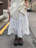 Dazney Lace Frill Long Skirt