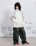 High Neck Blouson Zip-up