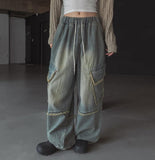 Two-Way Dekki Diagonal Pocket Denim Pants