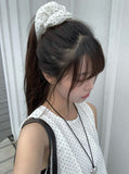 Verge Dot Balloon Pumpkin Sleeveless Blouse
