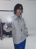 [LANARCH] Eckley Stripe Tie Shirt