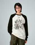 NOWHERE Vintage Raglan Long Sleeve T-Shirt