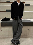 Two-way collar cardigan