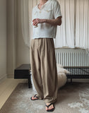 Marlon Two-Tuck Curved Slacks