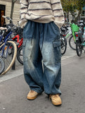 Peter Washing Balloon Cargo Denim Pants