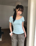 Penlu Daily U-Neck Short Sleeve T-Shirt
