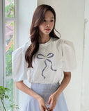 Delienne Ribbon Puff T-Shirt