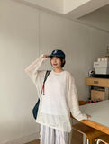 [unisex] Dolt Summer Punching See-through Knit