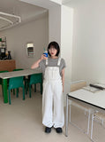 Curimi Dot Cotton Suspender Pants