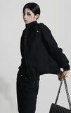 Suede High Collar Jacket
