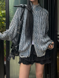 From Two Way Washing Vintage Knit Zip-up