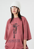 Aeon flux printing pigment over t-shirt