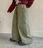 [unisex] Onnew banding wide cargo pants