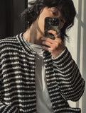 Izuna stripe crop cardigan