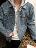 Overfit Hood Detachable Denim Jacket