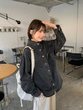 Hakuni Button Denim Over Shirt