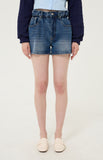 Flower Half Denim Pants