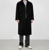 Quad wool balmacan coat