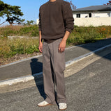 Gurkha belt semi-wide slacks