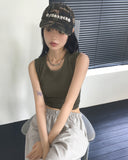 Uble ribbon cargo pocket nylon wide pants