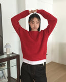 Lacon loose fit angora round knit