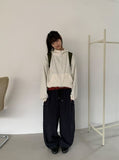 Hibamp Wide Cargo Banding Pants