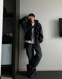 Color coated hooded jacket