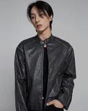 Vintage washing biker jacket