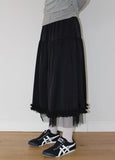LACE FRILL LONG SK