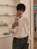 Levan Cuffs Henley Neck Long Sleeve