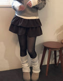Romel Tiered Frill Belt Mini Skirt Set