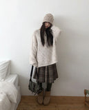 Nahi Boucle Loose Round Neck Knit