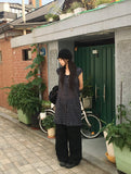 Pena Puff Check Short Sleeve Mini One Piece