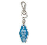 Vintage Hotel Epoxy Keyring
