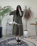 Delif cut bermuda pants