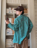 Ruins check overshirt