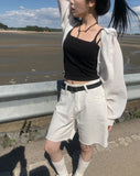 Wish Hood String Summer Cardigan Shirt