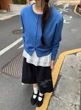 Hayushi Round Neck Button Cardigan