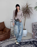 Dia Camo Brush Denim Pants