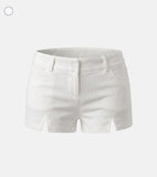 Cut-slit low pants