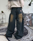 Kai Patchwork Banding Denim Pants