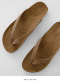 Toss suede flip flops