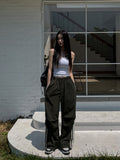 Berry Parachute Track Banding Pants