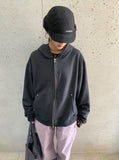 Silka Cotton Rivet Over Hood Zip-Up
