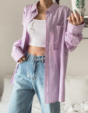 Bright Stripe Over Shirt