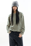 Joy stripe loose fit long sleeve
