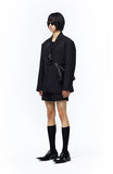 BUTTON MINI SHORTS